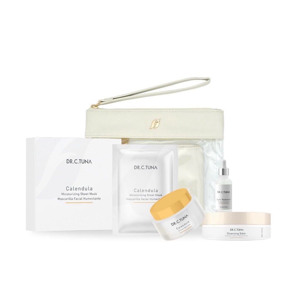 Calendula Skincare Set - White and Cream
